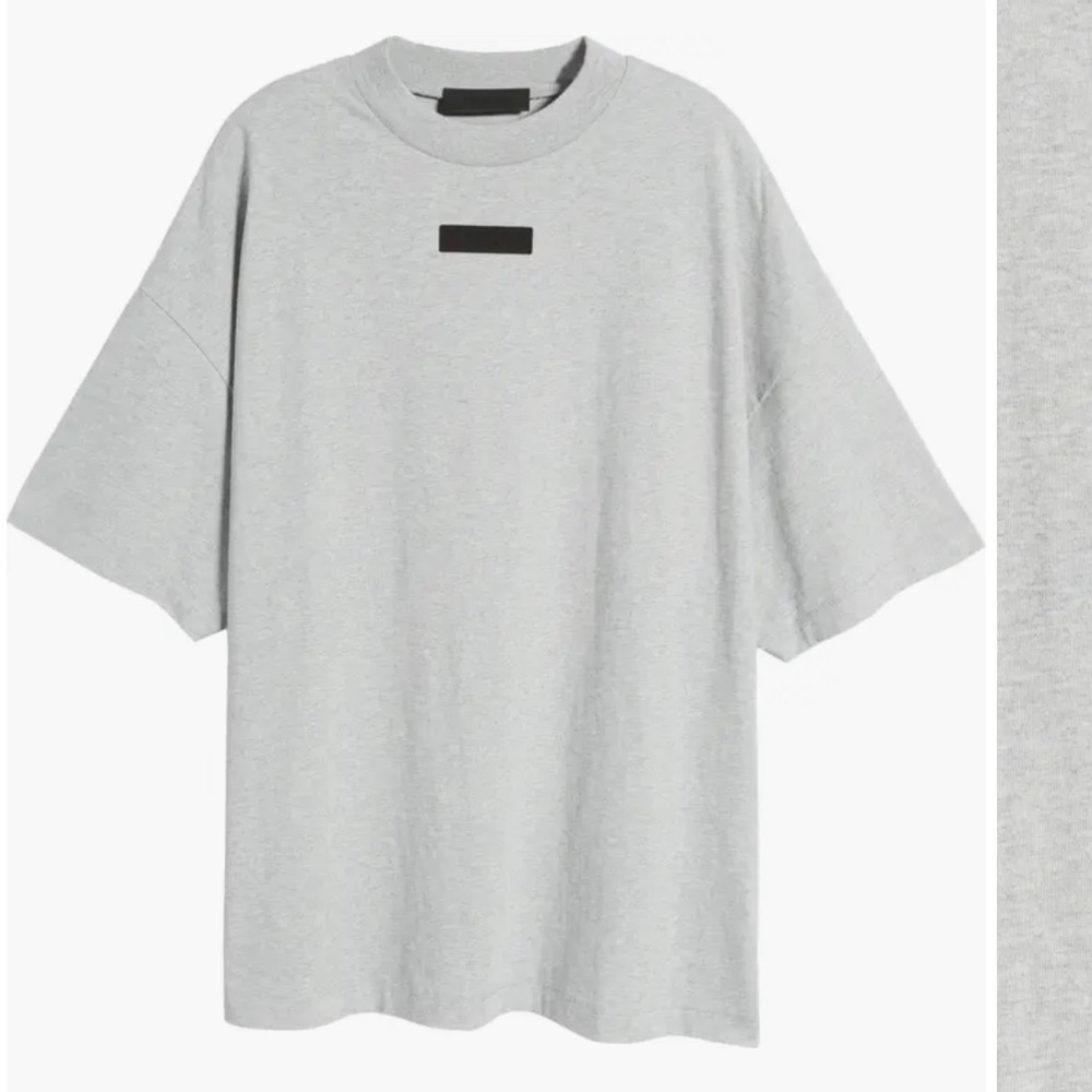 Essentials fear of god crew neck grey t-shirt